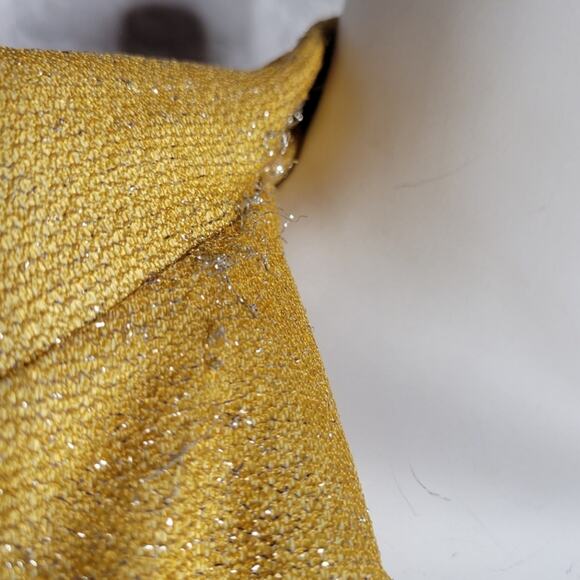 VTG 70s Gold Lurex 2 Piece Maxi Dress & Jacket Set - Picture 11 of 11